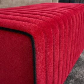 Stołek Mabel Pouf Czerwony
