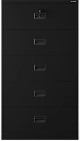 Szafa kartotekowa metalowa czarna: SARA XL V5, 900 x 1620 x 600 mm