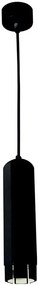 Czarna wisząca lampa tuba - 9X D258 G9-H63