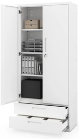 Megan Biały - szuflada podwójna 195 cm