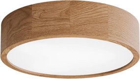 Oprawa sufitowa z czujnikiem CLEO 3xE27/24W/230V, średnica 37,5 cm, dąb