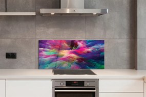 Panel szklany do Kuchni Tęczowa Symfonia Fraktali