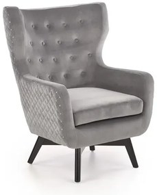 Fotel MARVEL VELVET szary HALMAR