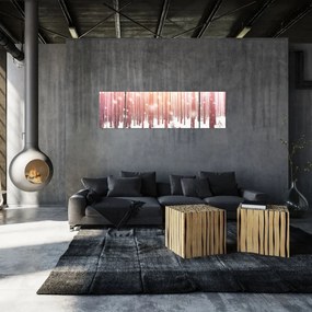 Obraz - Zebra w śnieżnym lesie (170x50 cm)