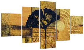 Obraz - Liść miłorzębu (125x70 cm)