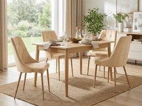 Krzesło jadalniane IMOLA VELVET, beżowe