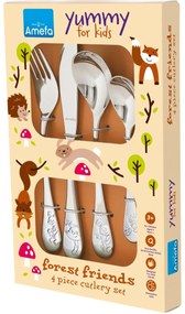 Amefa 4-częściowy zestaw sztućców dla dzieci Forest Friends