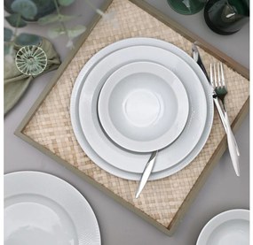 Zestaw obiadowy 18 szt. biały/porcelana