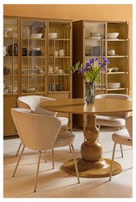 Musztardowa metalowa witryna 140x200x44 cm Exhibit – WOOOD