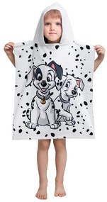 Biały szlafrok dziecięcy frotte 101 Dalmatins – Jerry Fabrics