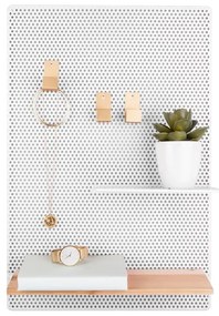 Biała tablica metalowa PT LIVING Perky, 34,5x52,5 cm