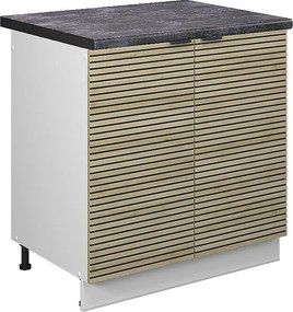 Szafka pod zlew panel dębowy 80x60x82 fame-line