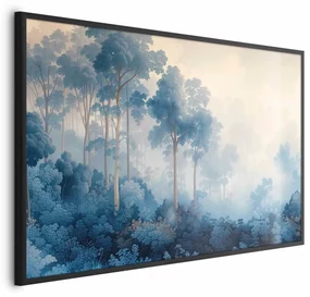 Plakat Lasek we mgle 90x60 cm z ramą czarną bez marginesu ARTGEIST B