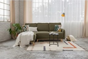 Zielony sztruksowy rozkładany narożnik (strona zmienna) Tori – Bonami Selection