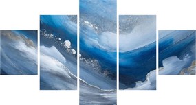 Obraz - Abstrakcja oceanu (125x70 cm)