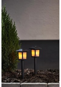 Zestaw 2 ogrodowych lamp solarnych LED Star Trading Flame, wys. 23 cm