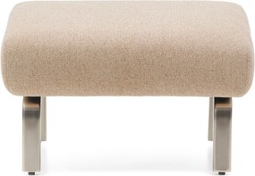 Jasnobrązowy podnóżek z tkaniny szenilowej Amsen – Kave Home