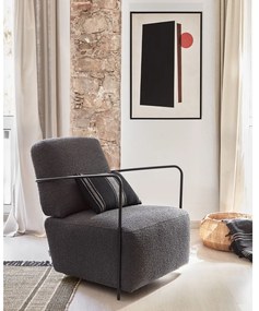 Czarny fotel Gamer − Kave Home