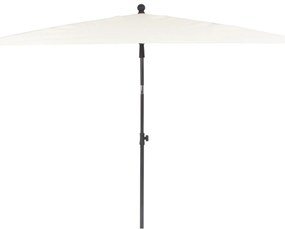 Parasol balkonowy prostokątny 2,1 x 1,4 m ecru PATIO