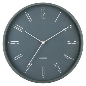 Karlsson 5988GR designerski zegar ścienny szary,średnica 30 cm