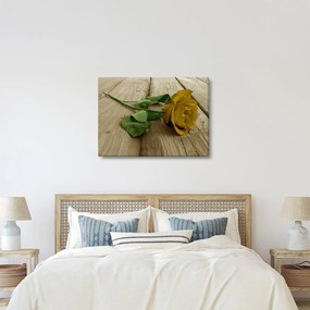 Obraz - Żółte róże w stylu vintage (70x50 cm)