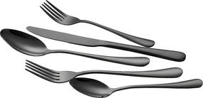 Zestaw Sztućców SucceBuy 30-Częściowy Zestaw Sztućców ze Stali Nierdzewnej, Serwis dla 6 Osób, Czarny.