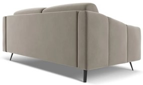 Beżowa aksamitna sofa 202 cm Nalu – Makamii