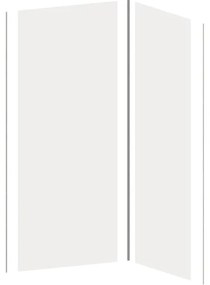 Zestaw 2 łazienkowych paneli ściennych z profilami – 90 × 120 × 210 cm (szer. × szer. × wys.) ITZIAR