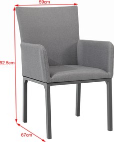 Tombolo - aluminiowe krzesło ogrodowe - Towar rozpakowany (N435)