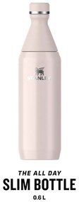 Jasnoróżowa butelka ze stali nierdzewnej 600 ml All Day Slim – Stanley