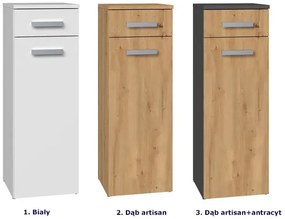 Wąska Szafka Łazienkowa Półsłupek Dąb Artisan Z4-K98