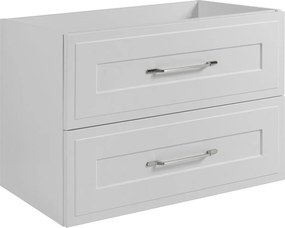 Szafka podumywalkowa w stylu klasycznym, biała, 80 x 57 x 46 cm