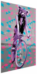Plakat Szop na rowerze 60x90 cm bez ramy bez marginesu ARTGEIST B