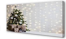 Obraz drukowany na płótnie Choinki, Prezenty i Dekoracje