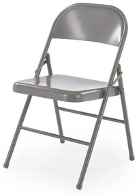Krzesło metalowe K565 szare składane HALMAR