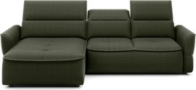 Narożnik MURILLO S Mini z elektryczną regulacją siedziska Lewostronny w tkaninie VOGUE 11 WERSAL