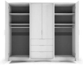Biała szafa 255x217 cm Wells – Cosmopolitan Design