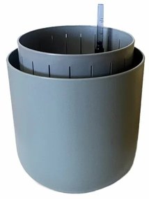 Plastia Doniczka samonawadniająca Tolita Air szary, śr. 16 cm, śred. 16 cm