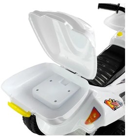 Motor na akumulator trójkołowy biały bjx-88
