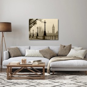 Obraz - Londyn we mgle, Anglia (70x50 cm)