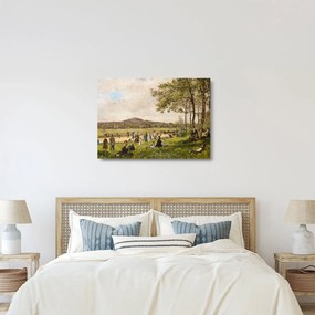 Obraz na szkle - French 19th Century, Race Course at Longchamps, reprodukcje (70x50 cm)