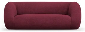 Bordowa sofa z materiału bouclé 210 cm Essen – Cosmopolitan Design