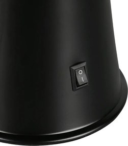 Czarna lampa lawa LED (wysokość 39,5 cm) Etna – Reality