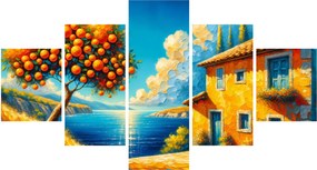 Obraz - Dom z pomarańczami II. (125x70 cm)
