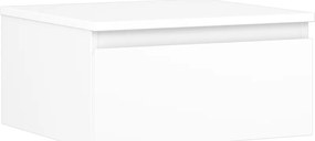 Mexen Orio szafka łazienkowa podumywalkowa 50 cm z blatem, 1 szuflada, biała mat - 91A10-05023-1-BFC01