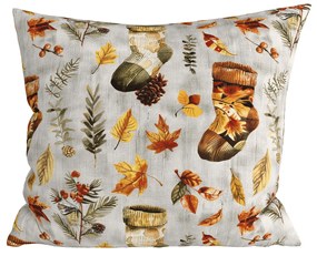 Zestaw 2 sztuk dekoracyjnych poszewek na poduszki AUTUMN SOCKS 45x45 cm, kolorowa