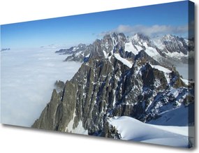 Fotoobraz na płótnie Szczyty Gór w Chmurach