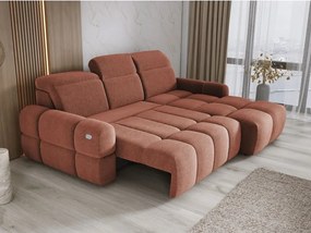 Narożnik MATEO S Wolnostojący Prawostronny Tkanina Memphis 09 kolor Miedziany WERSAL