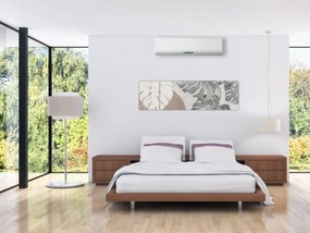 Obraz - Wzór z liśćmi (170x50 cm)