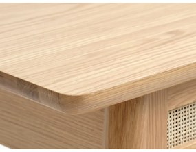 Konsola z blatem w dekorze dębu 40x110 cm Barrali – Unique Furniture